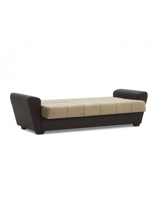 sofa HOBEL MODERN ECONOM BROWN 3673/LIGHT BROWN LETTO 2607 (2)