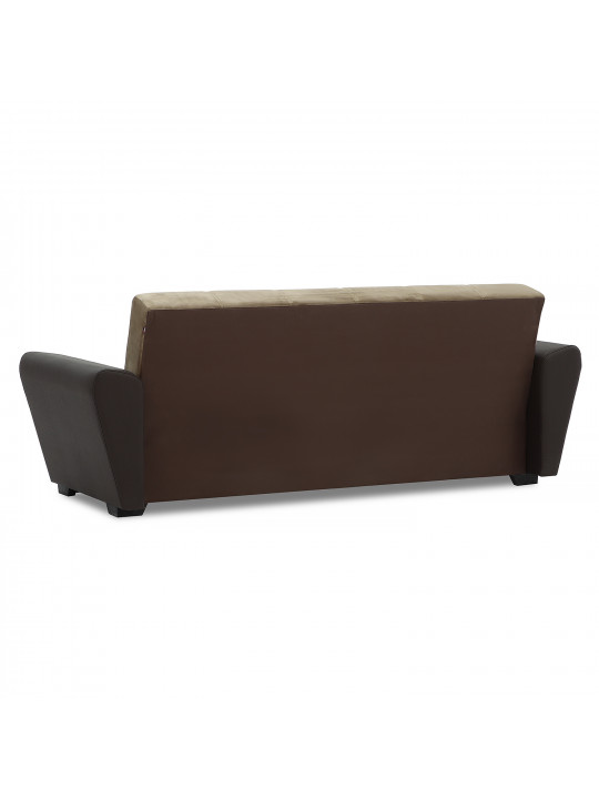 sofa HOBEL MODERN ECONOM BROWN 3673/LIGHT BROWN LETTO 2607 (2)