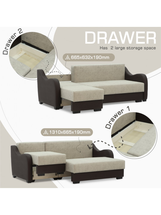 sofa HOBEL MONICA BROWN 3673/CREAM JAGUAR 03 G (4)