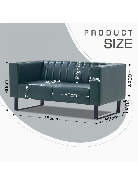 დივანი HOBEL POLO 2 STR GREEN PHANTOM 20 (1)