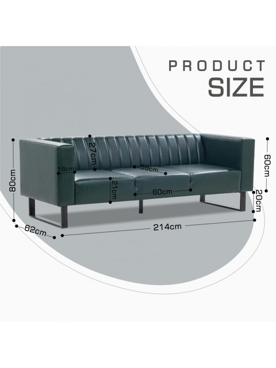 sofa HOBEL POLO 3 STR GREEN PHANTOM 20 (1)