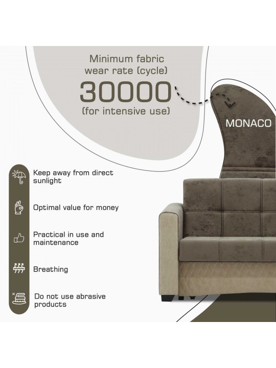 диван HOBEL SKY CAPUCHINO MONACO 4/ CREAM BREEZE 2 (1)