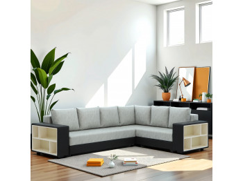 диван HOBEL CORNER BAR BLACK 4503/ LIGHT GREY KIPRUS 8 R (6)