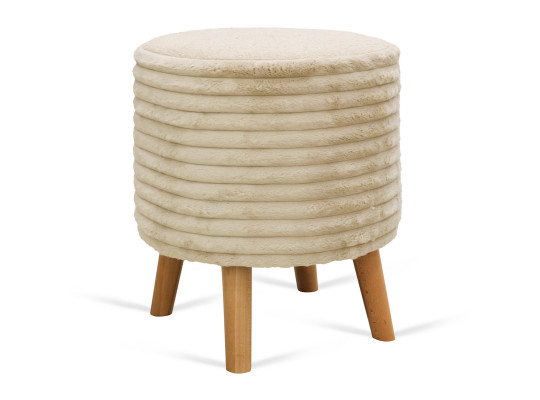 stool & pouf HOBEL SONYA ROUND MEGA BEACH/CREAM BUK 4 (1)