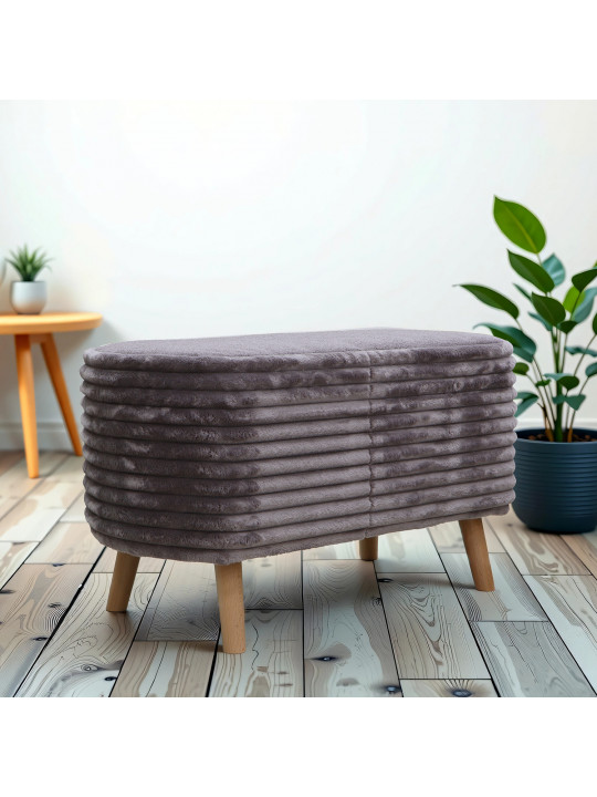 табурет и пуф HOBEL SONYA BIG MEGA TAUPE/GREY BUK 7 (1)