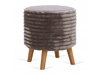 stool & pouf HOBEL SONYA ROUND MEGA TAUPE/GREY BUK 7 (1)