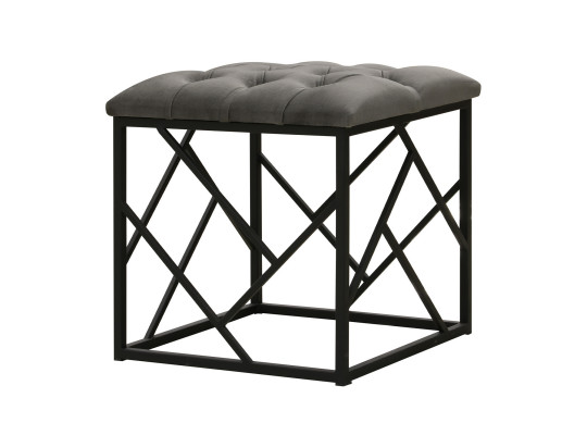 stool & pouf HOBEL TWIST METAL BLACK /38X38X35 FACE 11 (1)