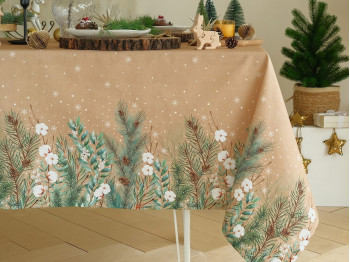 tablecloth SIMA-LAND ETEL FIR BRANCHES 144X220