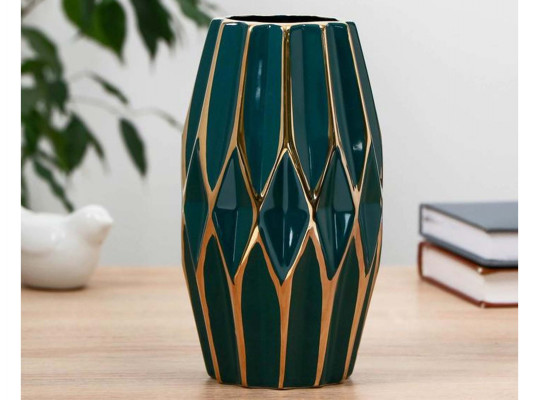 ваза SIMA-LAND AGATA 11X20 d-7,5 см зеленый