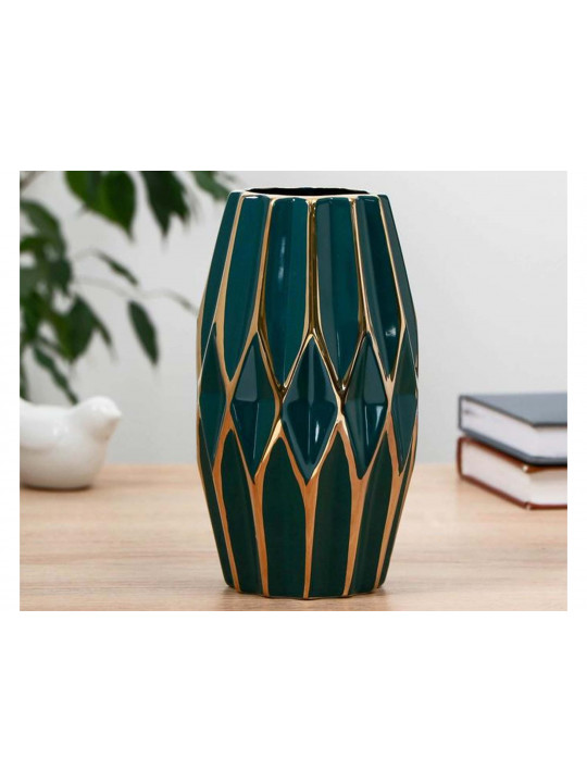 ваза SIMA-LAND AGATA 11X20 d-7,5 см зеленый