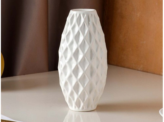 vases SIMA-LAND EURO FLUTED WHITE 22 cm