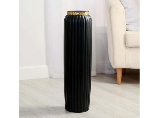 vases SIMA-LAND GEOMETRY LUXE FLOOR-STANDING 13x60 см, черный