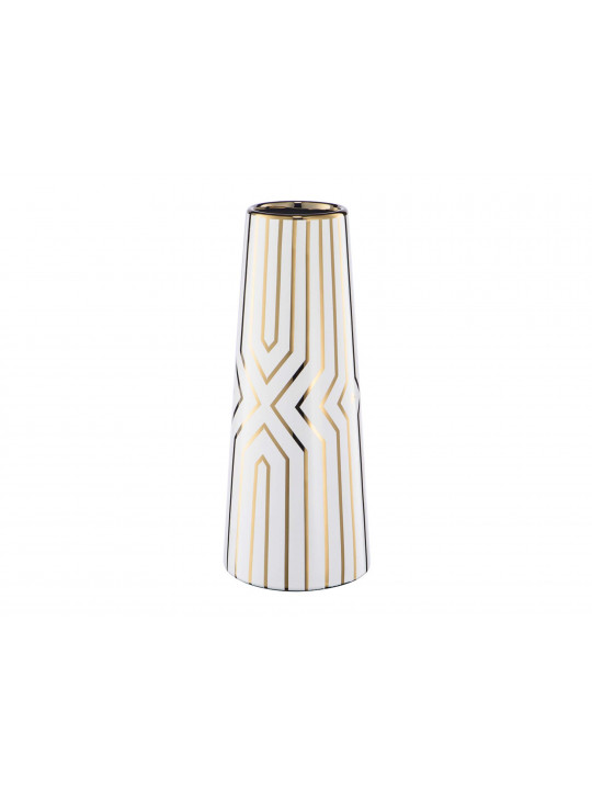 ваза MAGAMAX VASE ART DECO Д120 Ш120 В300 WHITE WITH GOLD