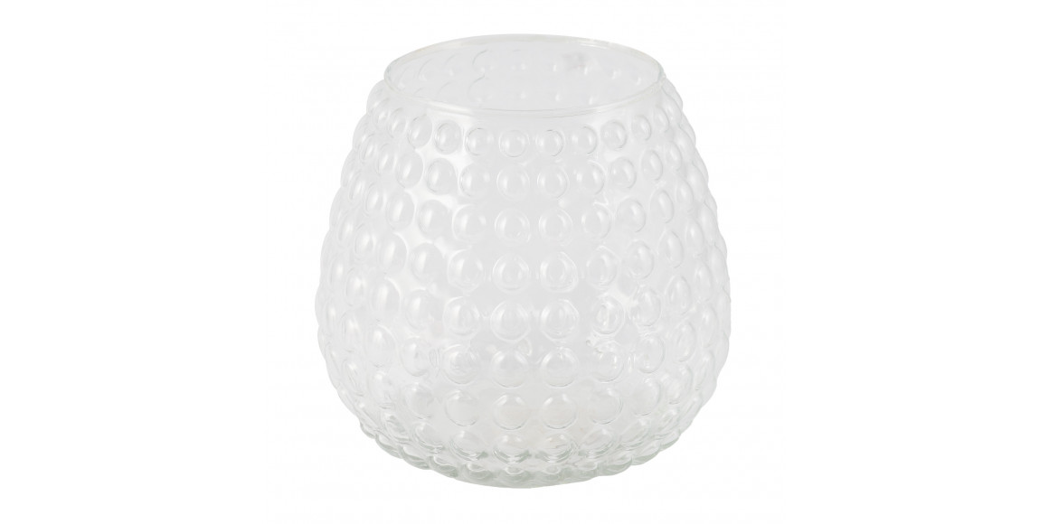 ვაზა KOOPMAN VASE CLEAR GLASS 190XH200MM (025812)