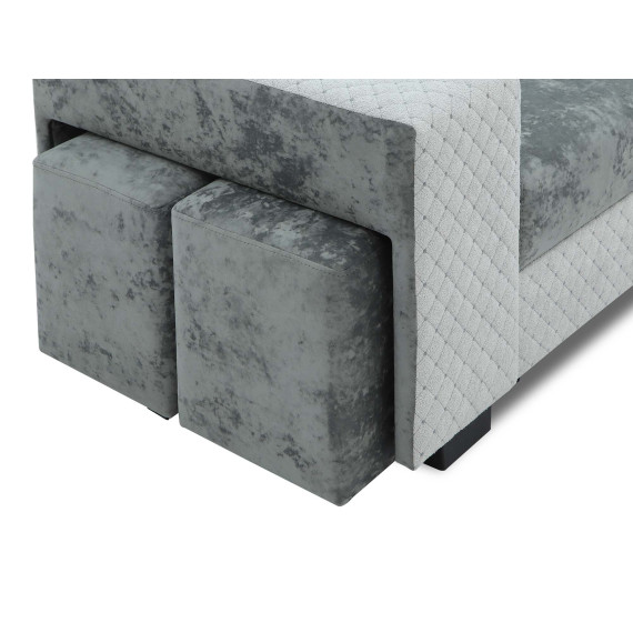 დივანი HOBEL CORNER SONYA GREY MONACO 14/LIGHT GREY BONCHUK 19  R G (5)