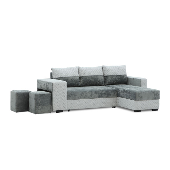 დივანი HOBEL CORNER SONYA GREY MONACO 14/LIGHT GREY BONCHUK 19  R G (5)