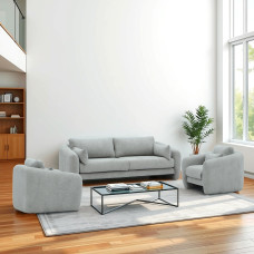 гарнитур HOBEL CHILI 3+1+1 LIGHT GREY BEATTO 1067 (3)