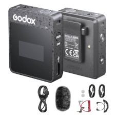 მიკროფონი GODOX 2.4GHZ WIRELESS MICROPHONE SYSTEM MOVELINK II M1 (BK)