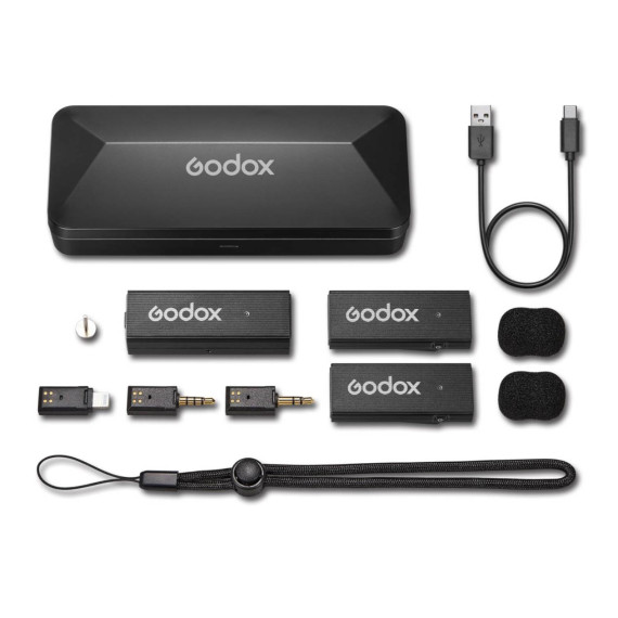 მიკროფონი GODOX 2.4GHZ WIRELESS MICROPHONE SYSTEM MOVELINK MINI LT KIT 2 (BK)