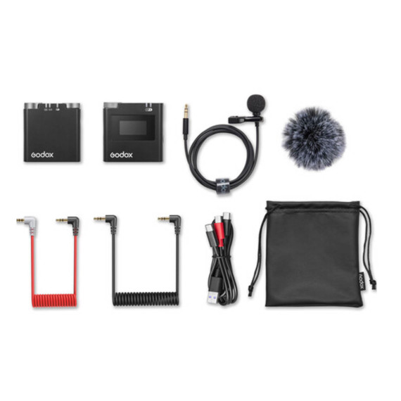 მიკროფონი GODOX 2.4GHZ WIRELESS MICROPHONE SYSTEM VIRSO M1 (BK)
