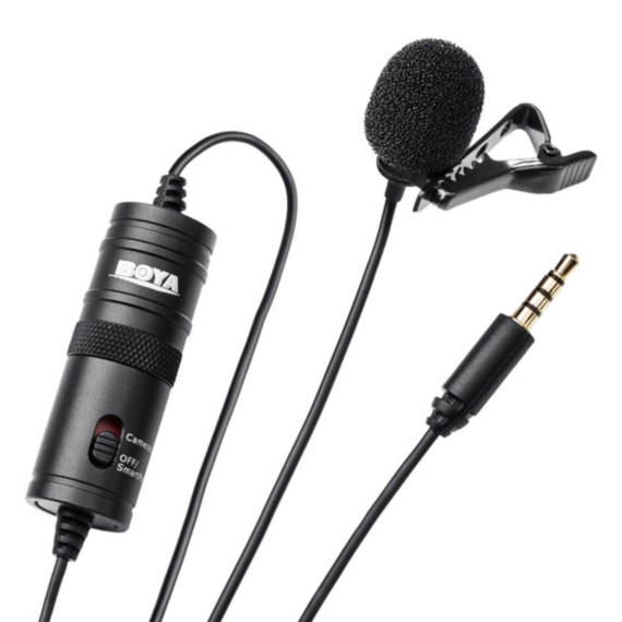 მიკროფონი BOYA BY-M1 OMNI DIRECTIONAL LAVALIER (BK)