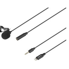 მიკროფონი BOYA BY-M2 CLIP-ON LAVALIER FOR IOS DEVICES (BK)