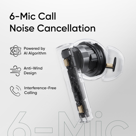tws headphone REALME BUDS AIR 6 (SILVER)