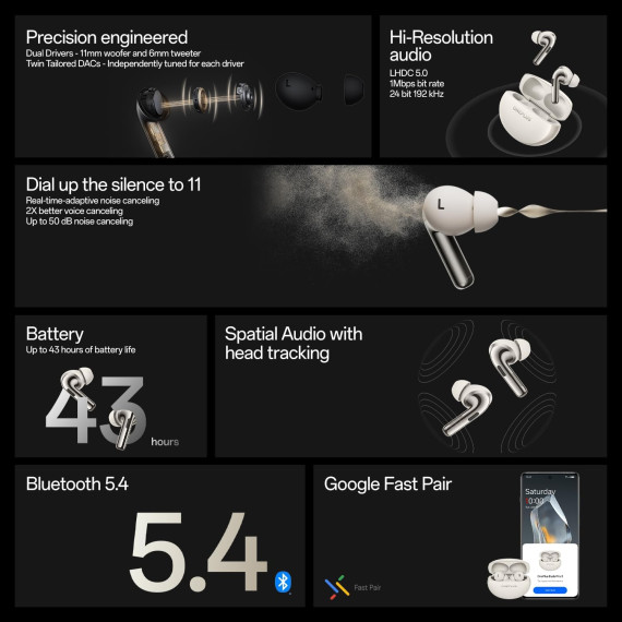 tws headphone ONEPLUS BUDS PRO 3 (LUNAR RADIANCE)