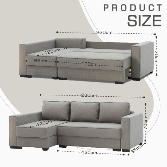 sofa HOBEL CORNER LIZA PLUS D/P CAPPUCCINO SCANDI 19 L (5)
