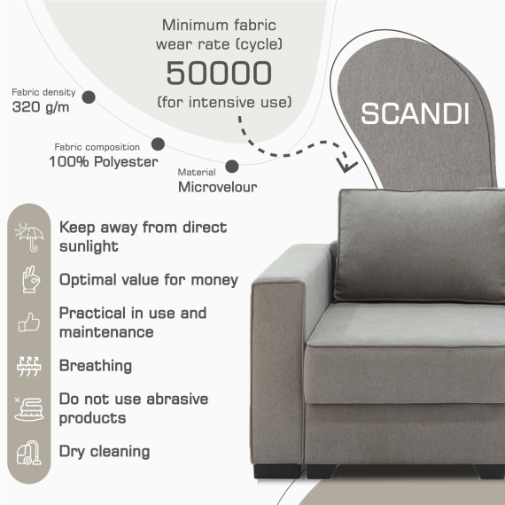 sofa HOBEL CORNER LIZA PLUS D/P CAPPUCCINO SCANDI 19 R (5)
