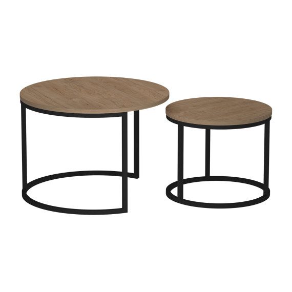 ჟურნალის მაგიდა HOBEL EX-B22 BLACK METAL/K086 (2)