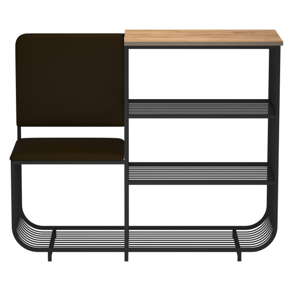 ფეხსაცმლის ტუმბო HOBEL WMX-SH-666 METAL BLACK BROWN L (1)