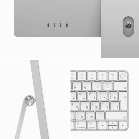 მონობლოკი APPLE IMAC 24-INCH A2438 SILVER M1 CHIP (8C CPU/8C GPU), 16 GB, 256 GB SSD, 2021 (Z12Q0)