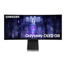 მონიტორი SAMSUNG ODYSSEY OLED G8 LS34BG850SIXCI 34 CURVED UHD 3840X2160 0.1MS 175HZ