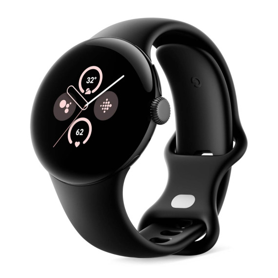 სმარტ საათი Google PIXEL WATCH 2 MATTE BLACK ALUMINIUM CASE WITH OBSIDIAN ACTIVE BAND (OBSIDIAN)