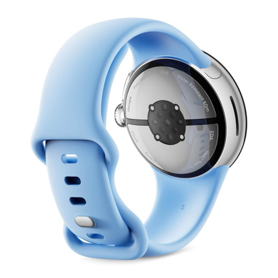 სმარტ საათი Google PIXEL WATCH 2 POLISH SILVER ALUMINIUM CASE WITH BAY ACTIVE BAND (BAY)