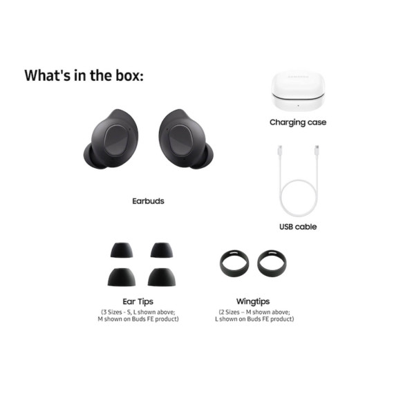 tws headphone SAMSUNG SM-R400 GALAXY BUDS FE (GRAPHITE)