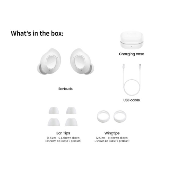 tws headphone SAMSUNG SM-R400 GALAXY BUDS FE (WH)
