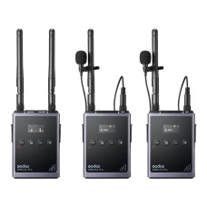მიკროფონი GODOX UHF WIRELESS MICROPHONE SYSTEM WMICS1 PRO KIT2 (BK)