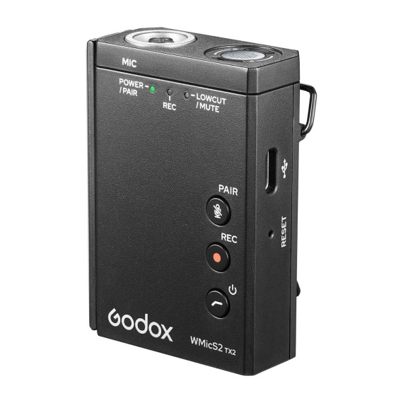 მიკროფონი GODOX UHF WIRELESS MICROPHONE SYSTEM WMICS2 KIT 1 (BK)