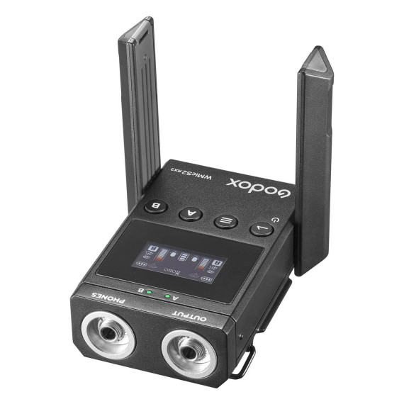 მიკროფონი GODOX UHF WIRELESS MICROPHONE SYSTEM WMICS2 KIT 2 (BK)