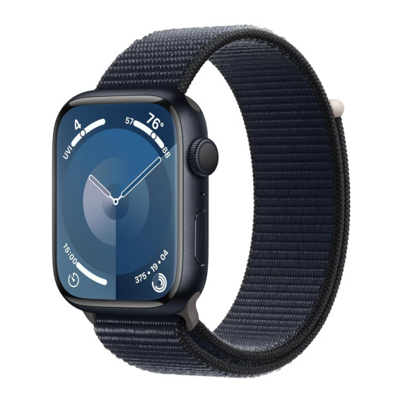 სმარტ საათი APPLE WATCH SERIES 9 GPS 45MM MIDNIGHT ALUMINUM CASE WITH MIDNIGHT SPORT LOOP MR9C3 (MIDNIGHT)