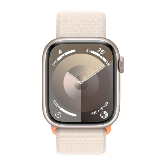 სმარტ საათი APPLE WATCH SERIES 9 GPS 41MM STARLIGHT ALUMINUM CASE WITH STARLIGHT SPORT LOOP MR8V3 (STARLIGHT)