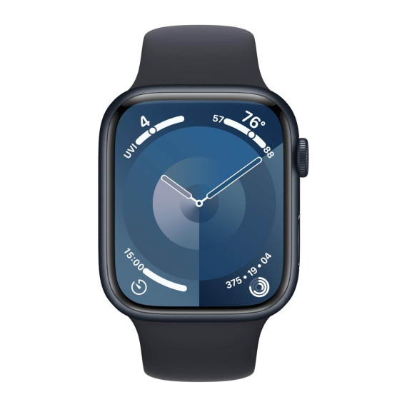 სმარტ საათი APPLE WATCH SERIES 9 GPS 45MM MIDNIGHT ALUMINUM CASE WITH MIDNIGHT SPORT BAND MR9A3 M/L (MIDNIGHT)