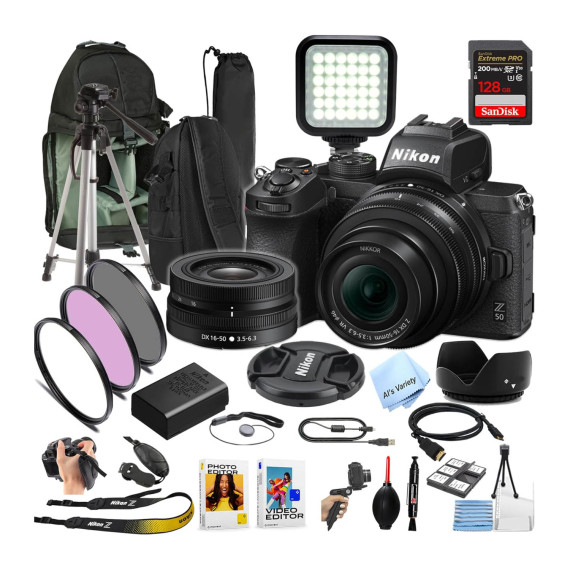 ციფრული ფოტოკამერა NIKON Z50 MIRRORLESS WITH 16-50MM LENS (BK)
