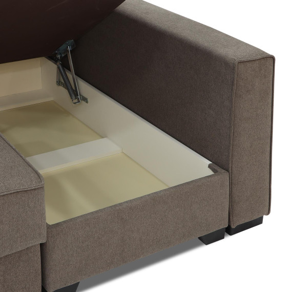 sofa HOBEL CORNER LIZA PLUS LIGHT BROWN SCANDI 6 R (5)