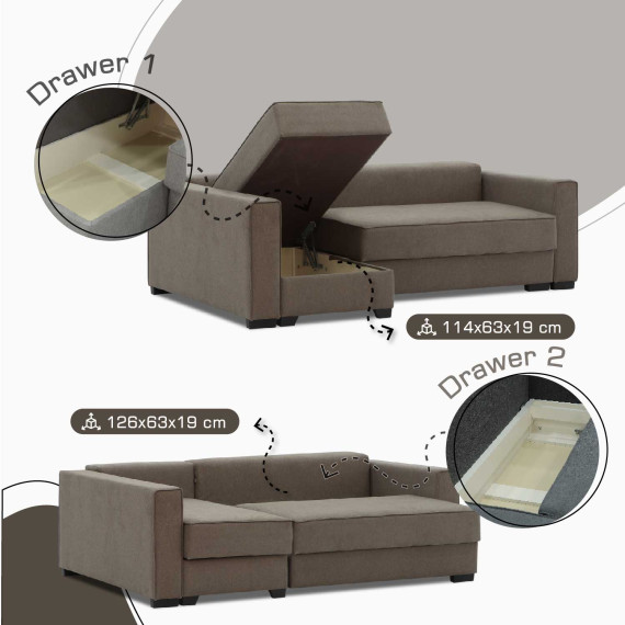 sofa HOBEL CORNER LIZA PLUS LIGHT BROWN SCANDI 6 R (5)