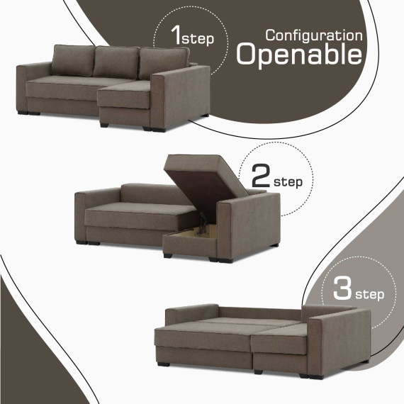 sofa HOBEL CORNER LIZA PLUS LIGHT BROWN SCANDI 6 R (5)