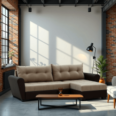 sofa HOBEL CORNER MODERN BROWN 3673/CAPPUCCINO VIVALDI 5 (4)