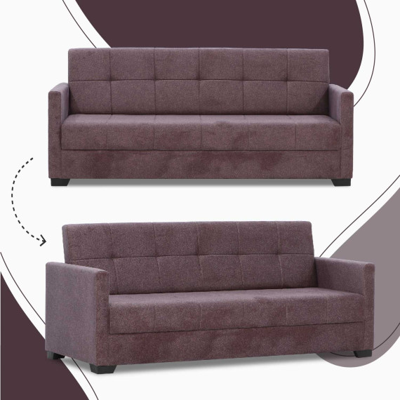 диван HOBEL MARVEL FIX ECONOM HP BLACK 4503/PURPLE MOCASSI 2147 (1)